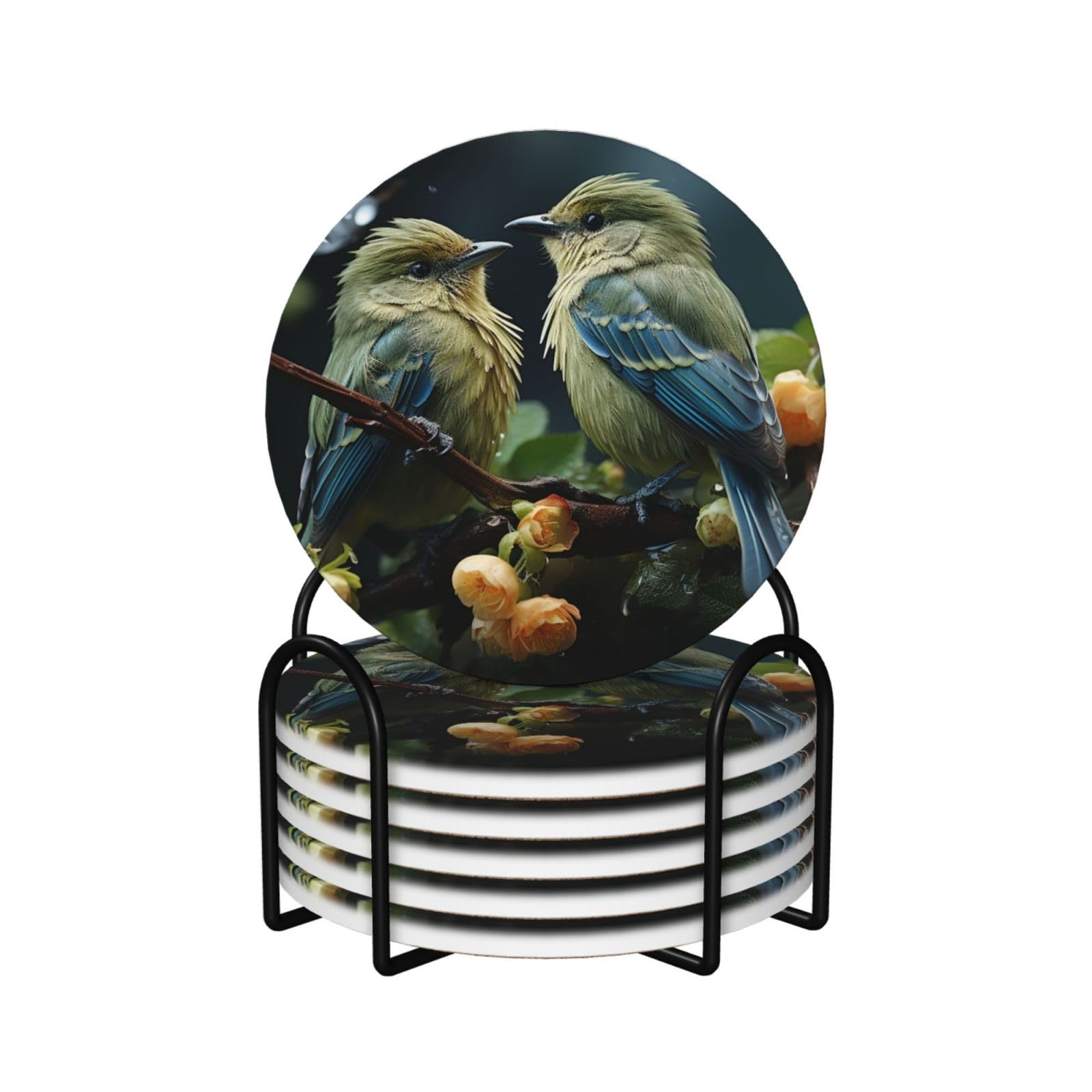 Dessous de verre anti-rayures en liège et céramique pour protéger vos tables en bois