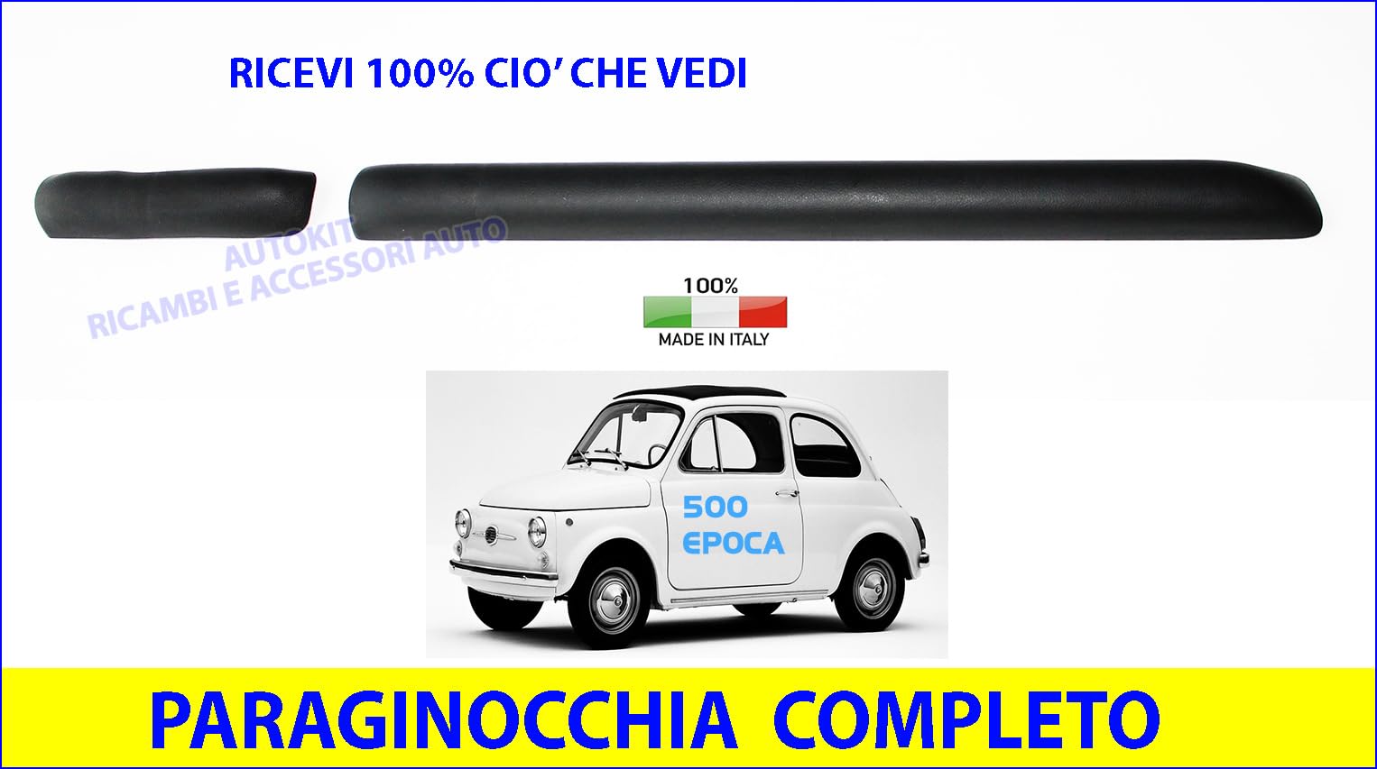 Paraginocchia - Ginocchiera Completa Sotto Cruscotto Specifica per FIAT 500 Cinquecento D'EPOCA prodotte dal 1957 in poi - 12009/00