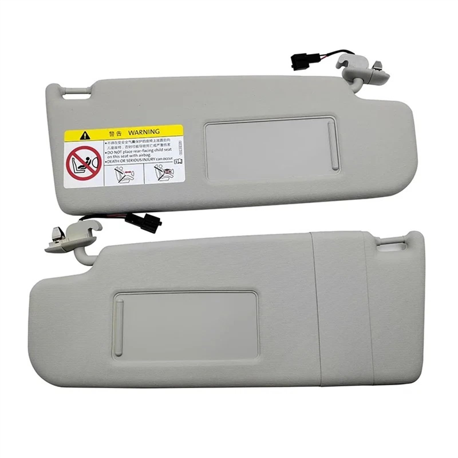 Visiera Parasole Interno Grigio Automatico con Specchio per Polo 2011-2018