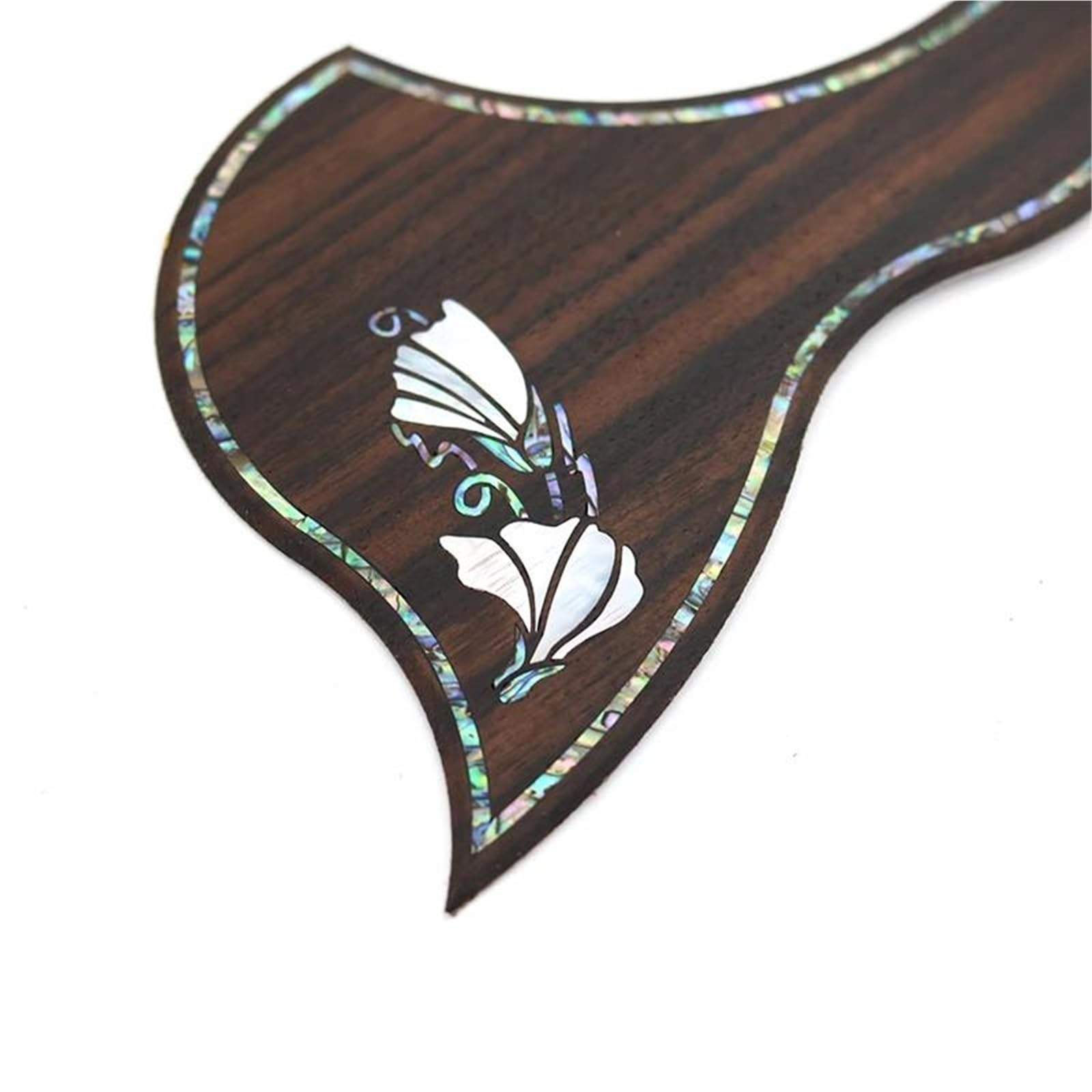 Mały Pickguard Do Gitary Akustycznej Osłona Na Kostkę Do Gitary Akustycznej Z Palisandru Z Powłoką Osłona Na Kostkę Do Gitary Akustycznej Łatwa W Montażu(B)