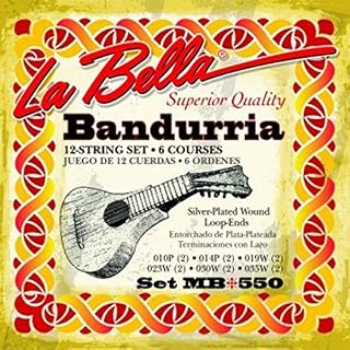 CUERDAS BANDURRIA – La Bella (MB/550) (Juego Completo) Cuerdas Dobles - Les Beatles, Paul McCartney, John Lennon, RIngo Starr, George Harrison