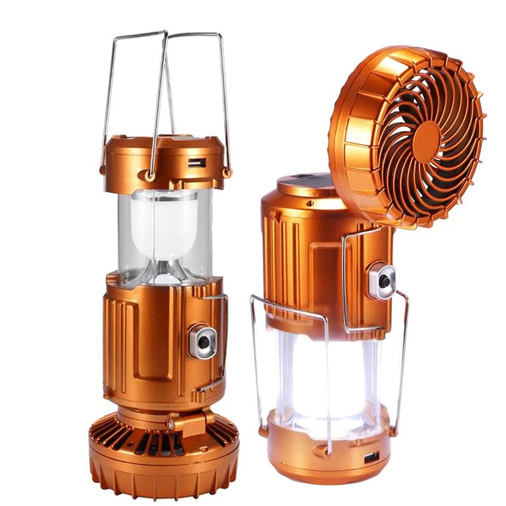 Lanterne Camping Solaire USB Avec Ventilateur LED Rechargeable – IRTL
