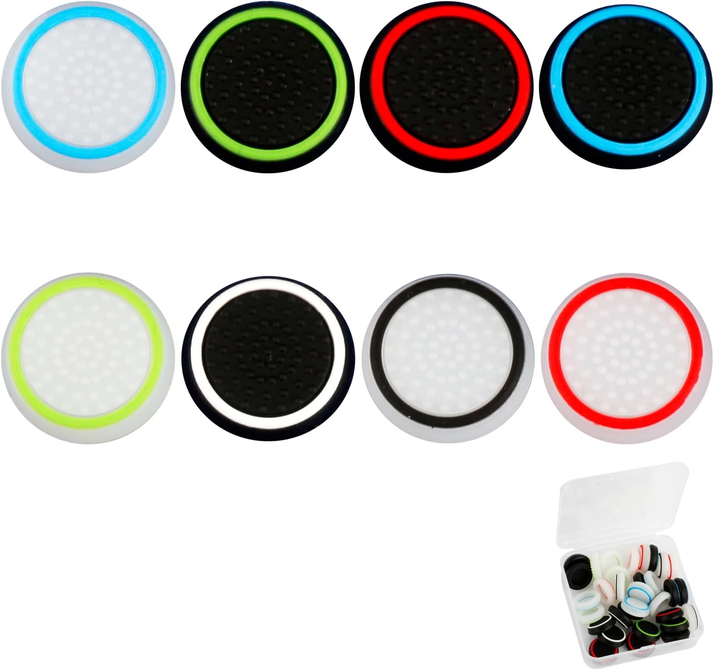 Thumb Grip Stick Cover, 32PCS Controller Grips Silicone Thumb Grips Controller Thumbstick Caps Rocker Cap for PS4 PS3 PS5