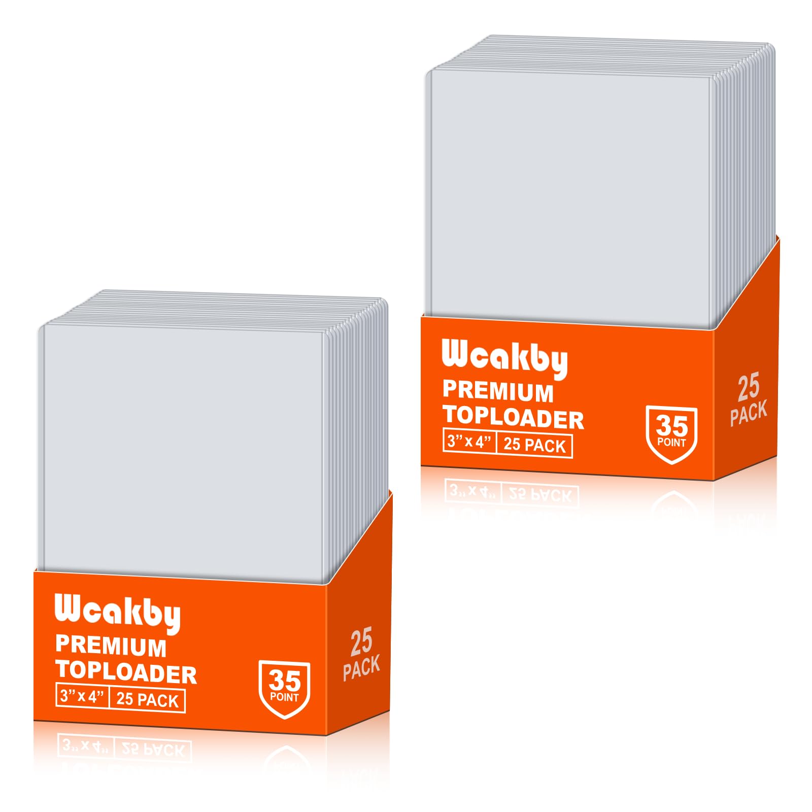 Card Top Loaders 3"x4" 50 Pack,Ultra-Rigid Protective Holders for MTG, Sports,Collectible Cards, Archival Safe,Crystal Clear Display โ image 1