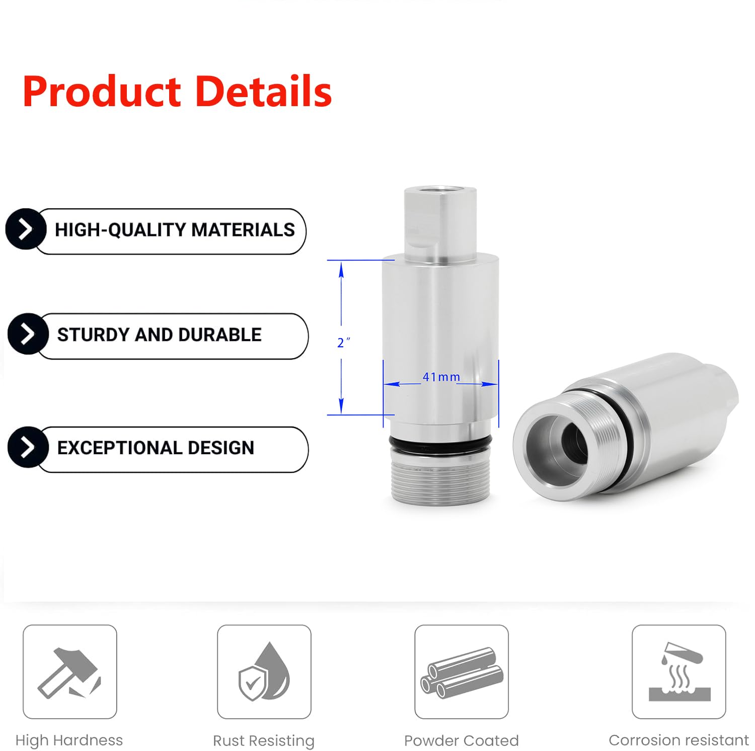 Amazon.co.jp: TOFR 41mm フォークチューブ 2インチエクステンション