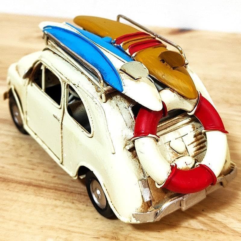 Amazon.co.jp: ビンテージカー オブジェ サーフィン ブリキ 車 レトロ