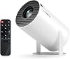 LQWELL Mini Projector, Supports 5G WiFi, BT5.0 with Android OS, Auto Keystone Correction, 220-Degree Angle, 130-Inch Display for PhonePCXbox, 4K Home Theater, HDMI, 2025 Upgrade