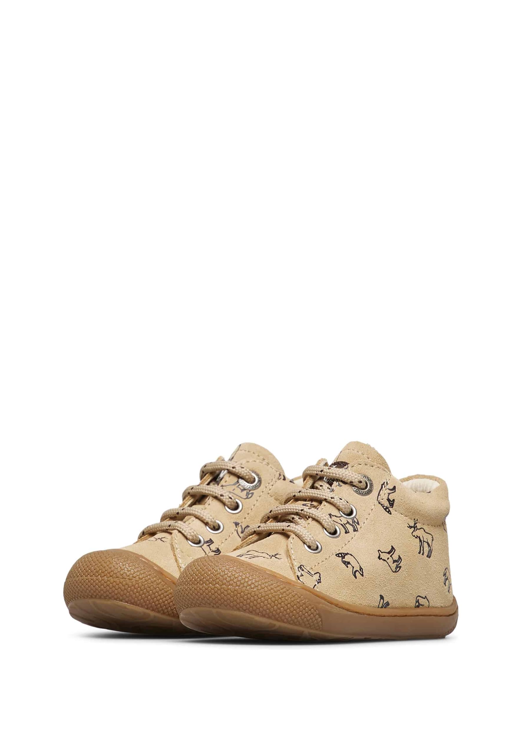 Naturino Lauflernschuhe aus Veloursleder, Beige- 26