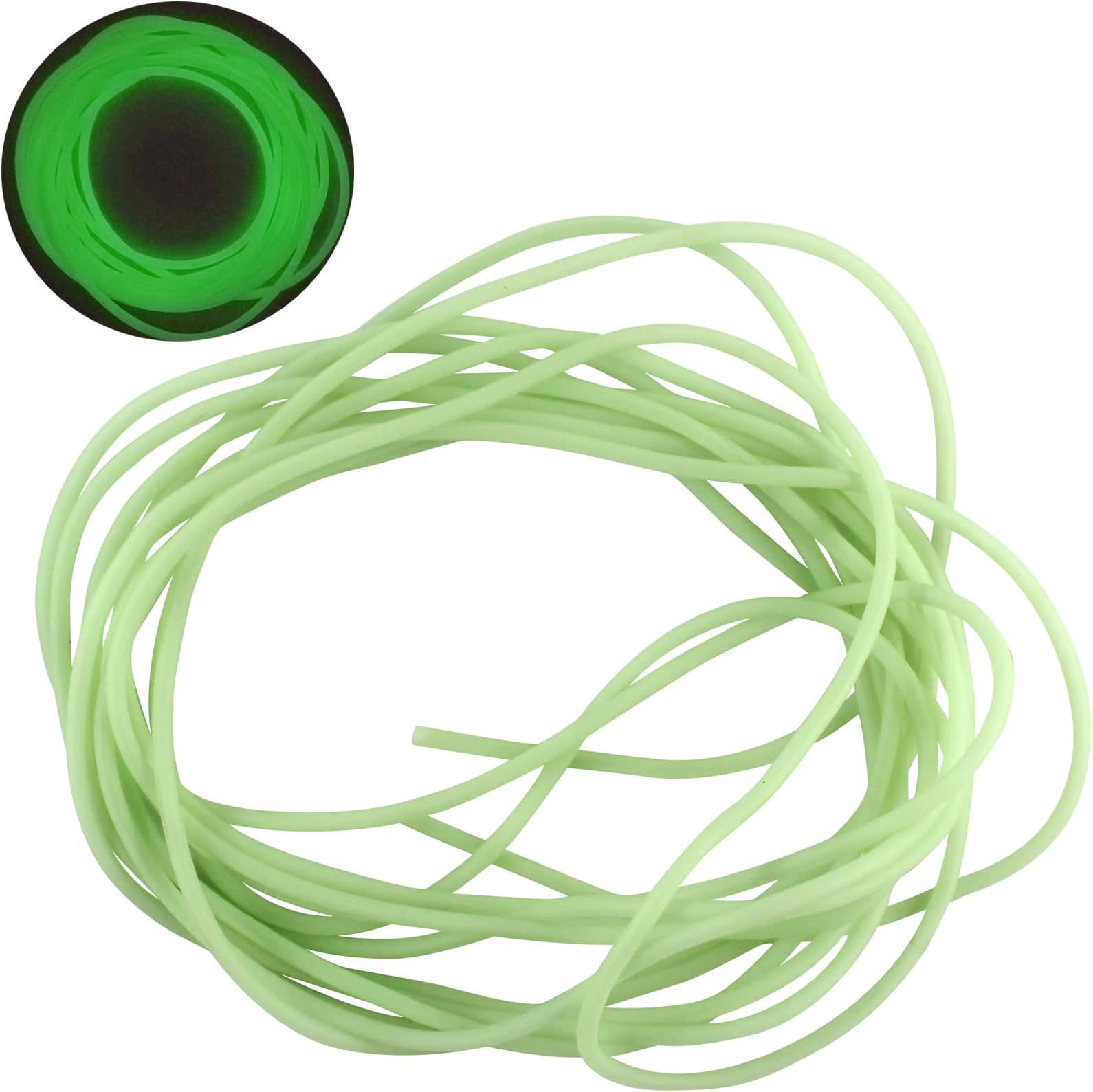 5M Fishing Luminous Tube Deep Sea Fishing Soft Plastic Fishing Angling Glow Tubing Tool Attract Fish Night Fishing Deep Drop Rigs