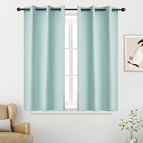 Miniatura 22 de YGO Cortinas opacas lilas para oscurecer la habitación de las niñas, con aislamiento térmico, paneles de cortina para sala de estar, para