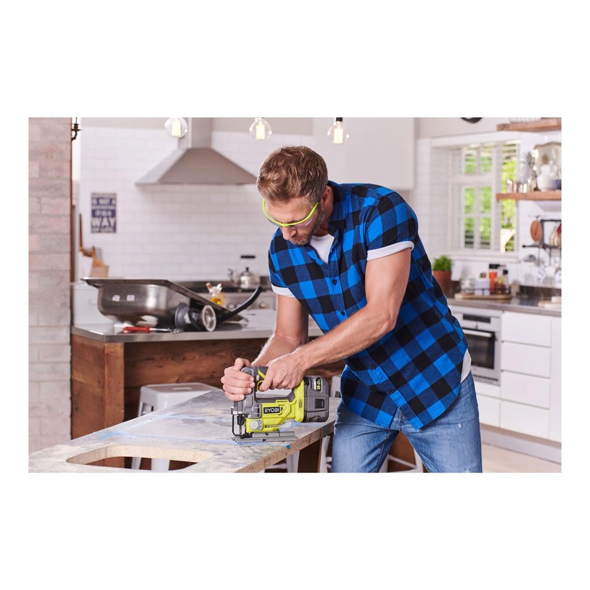 Combo Ryobi inalámbrico 18V | Amoladora, Taladro, Lijadora, Sierra con 2 baterías