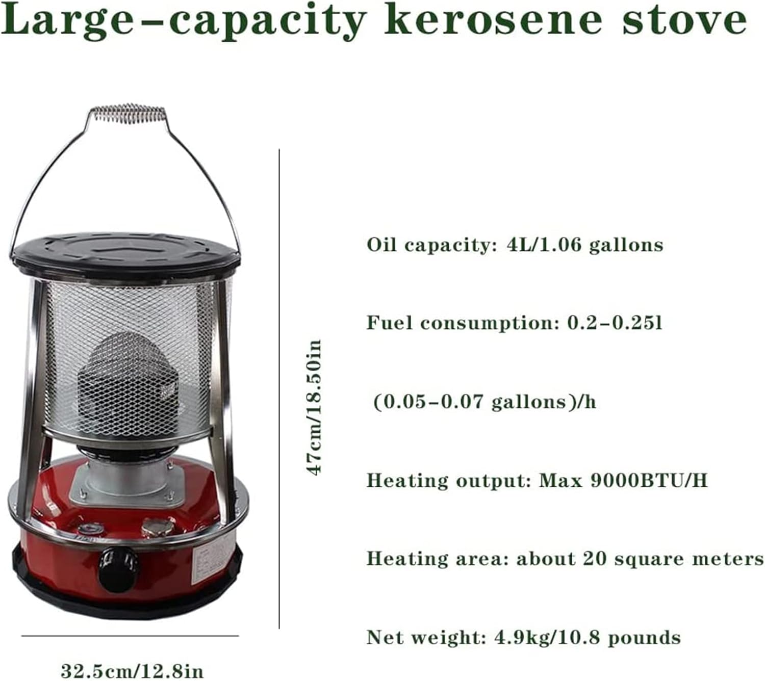 Review Kerosene Heater Kerosene Stove, Large Capacity Portable Outdoor