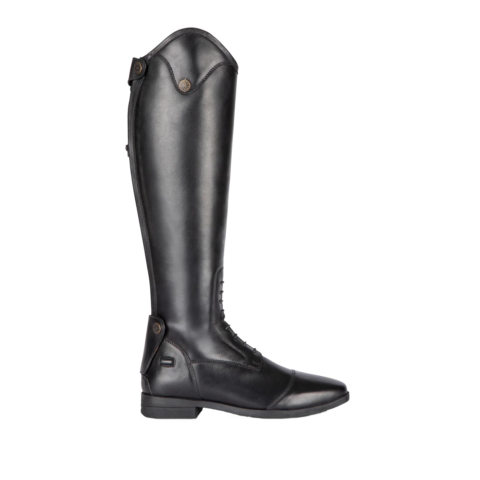Moretta Ortona - Stivali da equitazione unisex, in pelle, lunghi
