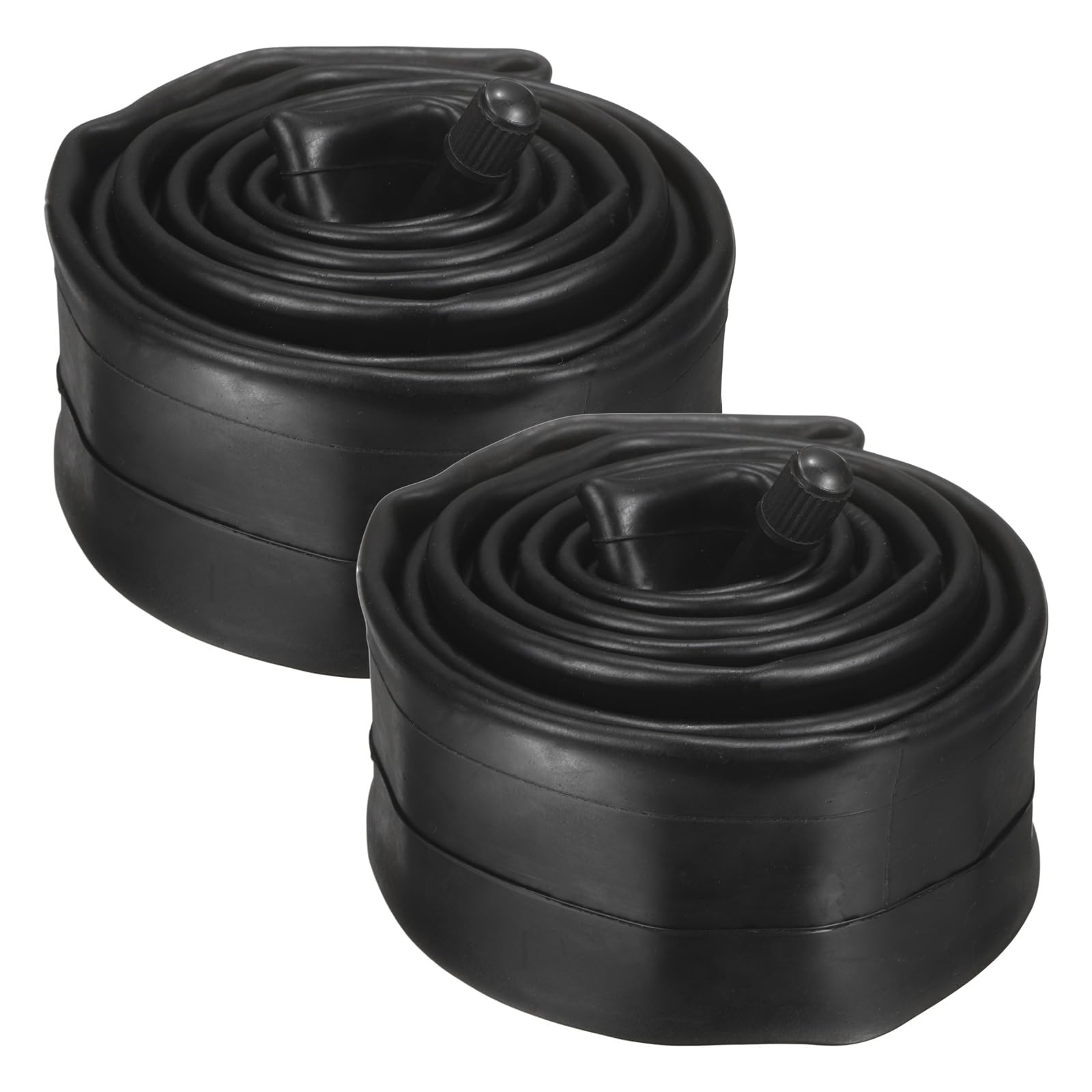 sourcing map 2pcs 20" Inner Tubes Width Fit 2.125/2.4 Rubber Bicycle Tube with 48mm Standard Valve for MTB Mountain Dirt Bike