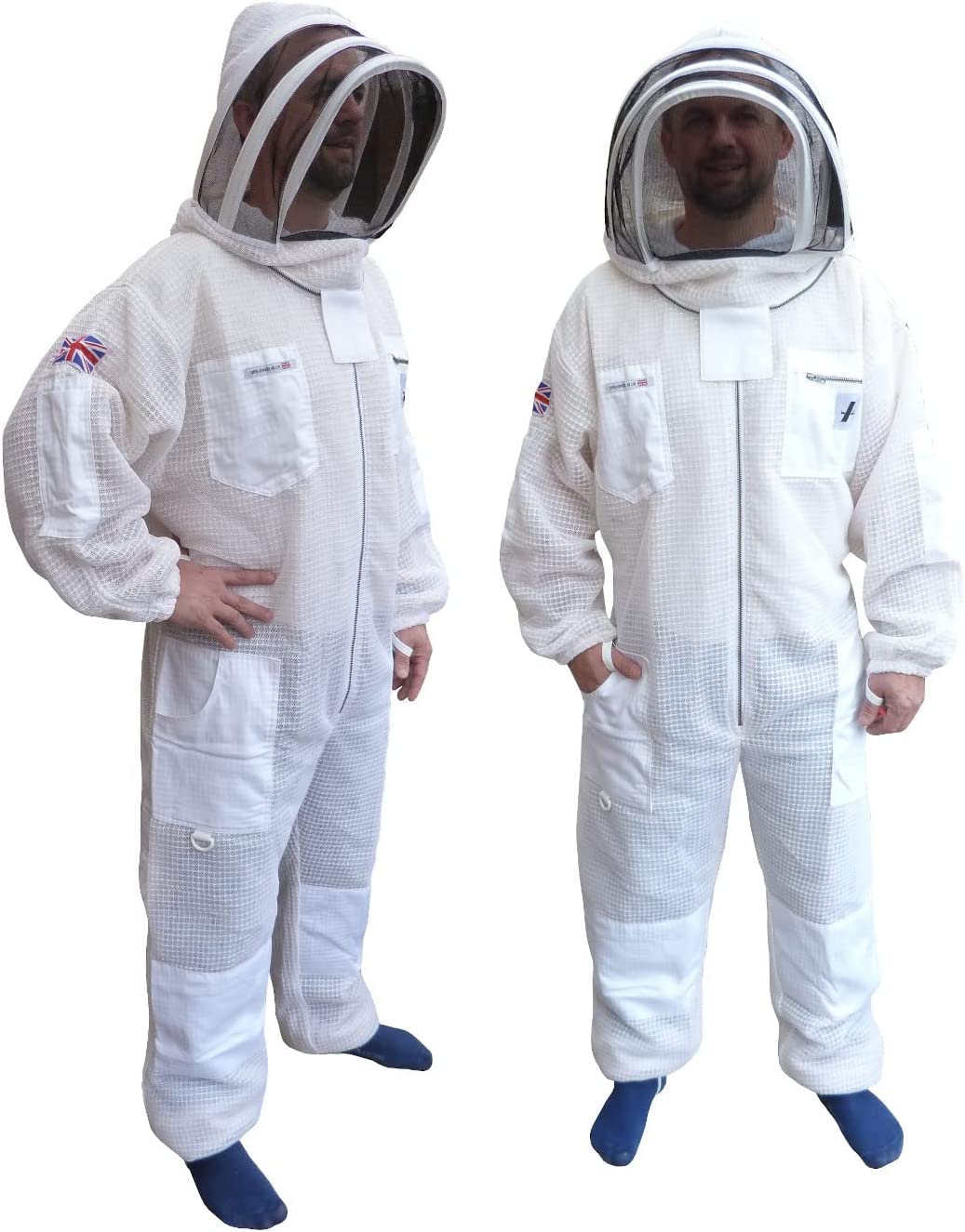 Bee Suit 3 Layer Ultra Ventilated White Beekeeping Suit Beekeeper Ultra protection wasp suit