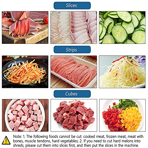 Máquina automática cortadora de carne doble boca miniatura 7