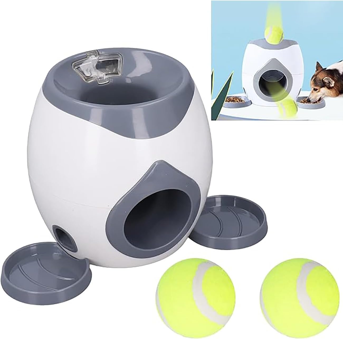 Dog Pitching Automatic Dispenser -400ml Large Capacity Automatic pet Puzzle Feeder, Dog Interactive Intelligence Training toy11