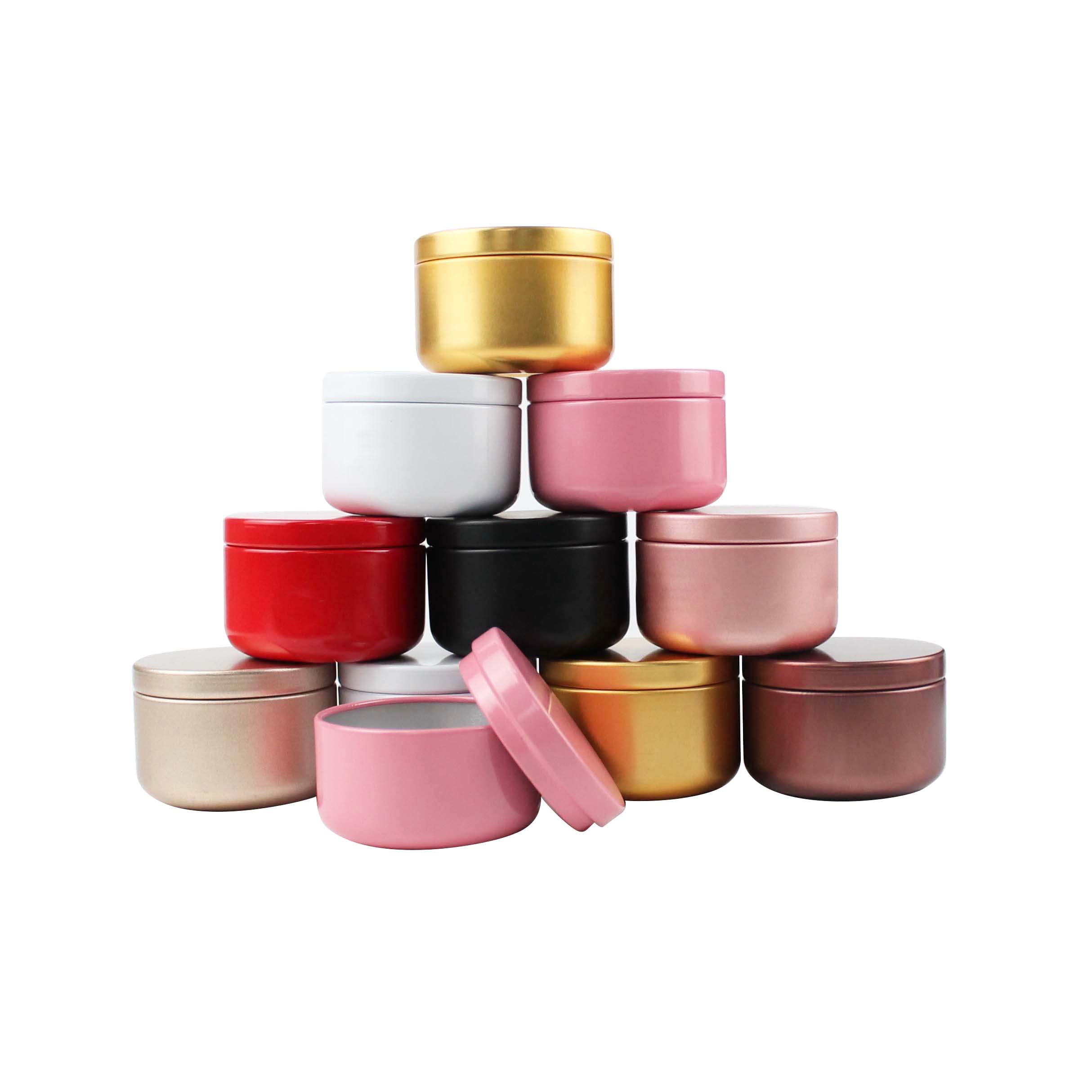 Boite Bougie Lot De 3 Boîtes à Pilules Rondes En Métal - Petites