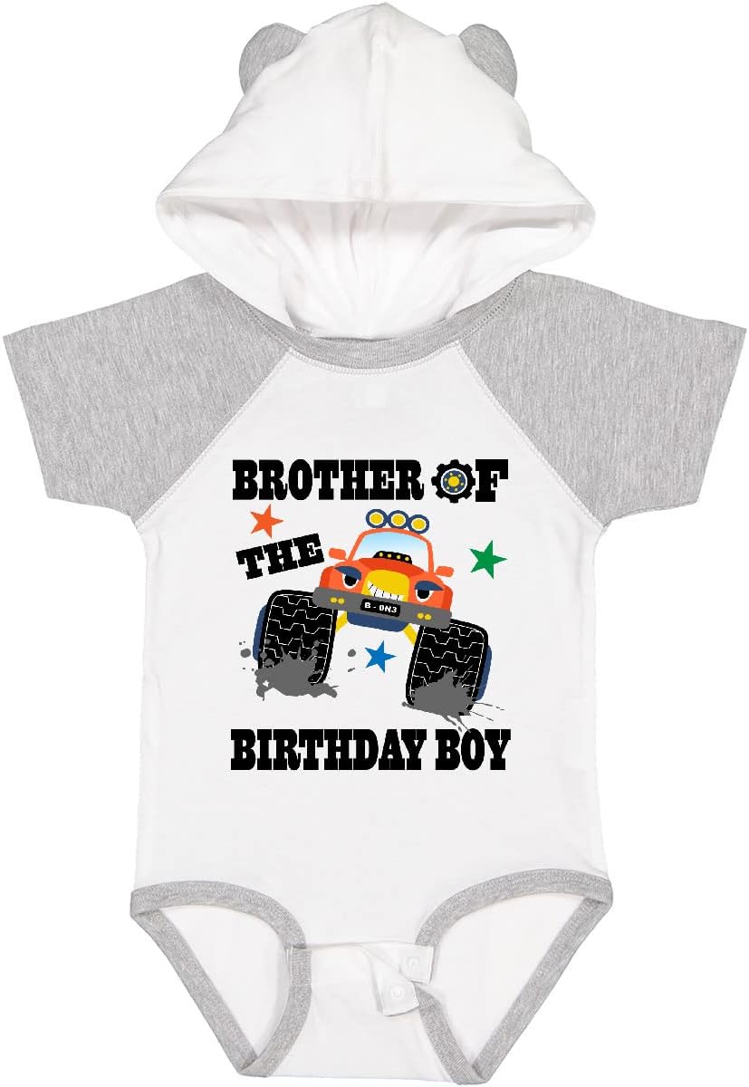 inktastic Brother Of the Birthday Boy Truck Baby Bodysuit