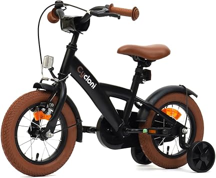 Cycloni Premier Vélo Enfant 12 Pouces avec Stabilisateurs Amovibles