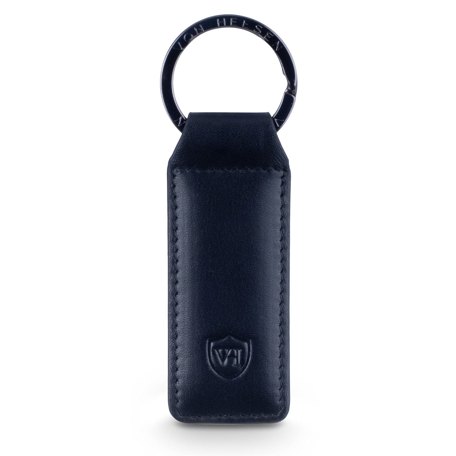 VON HEESEN® Llavero de piel con caja de regalo, organizador de llaves, cordón, llavero, llavero, regalo para hombre y mujer (camuflaje)