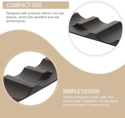 Miniatura 4 de Alfombrilla de silicona para refrigeradores Refrigerador de bebidas Estera de apilamiento de vino plegable Apilador de vino de silicona Apilador de