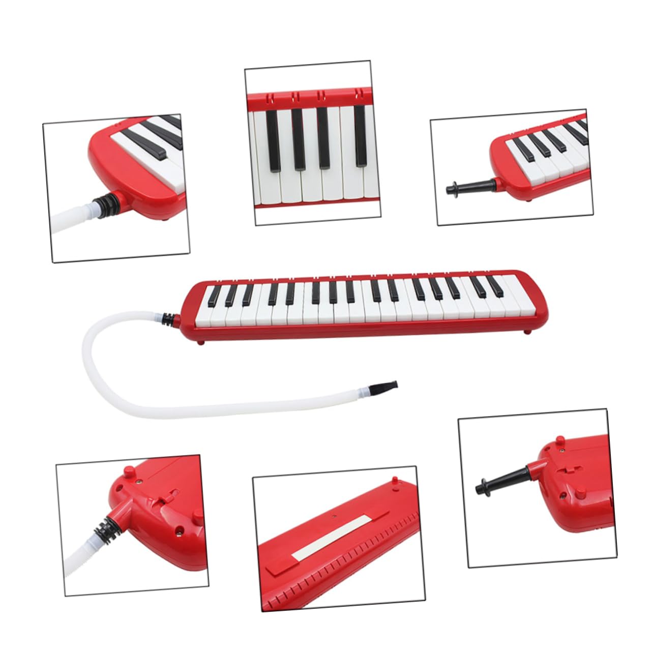 minkissy Pianica Mit Tasten Leichtes Melodica-instrument Zum Blasen Inklusive Aufbewahrungstasche Für Tischaufstellung Geeignet Für Musiker Und Anfänger