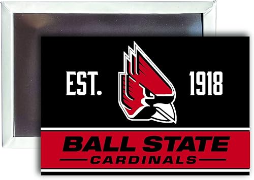 Ball State University - Imán para nevera de 2 x 3 pulgadas, producto oficial universitario