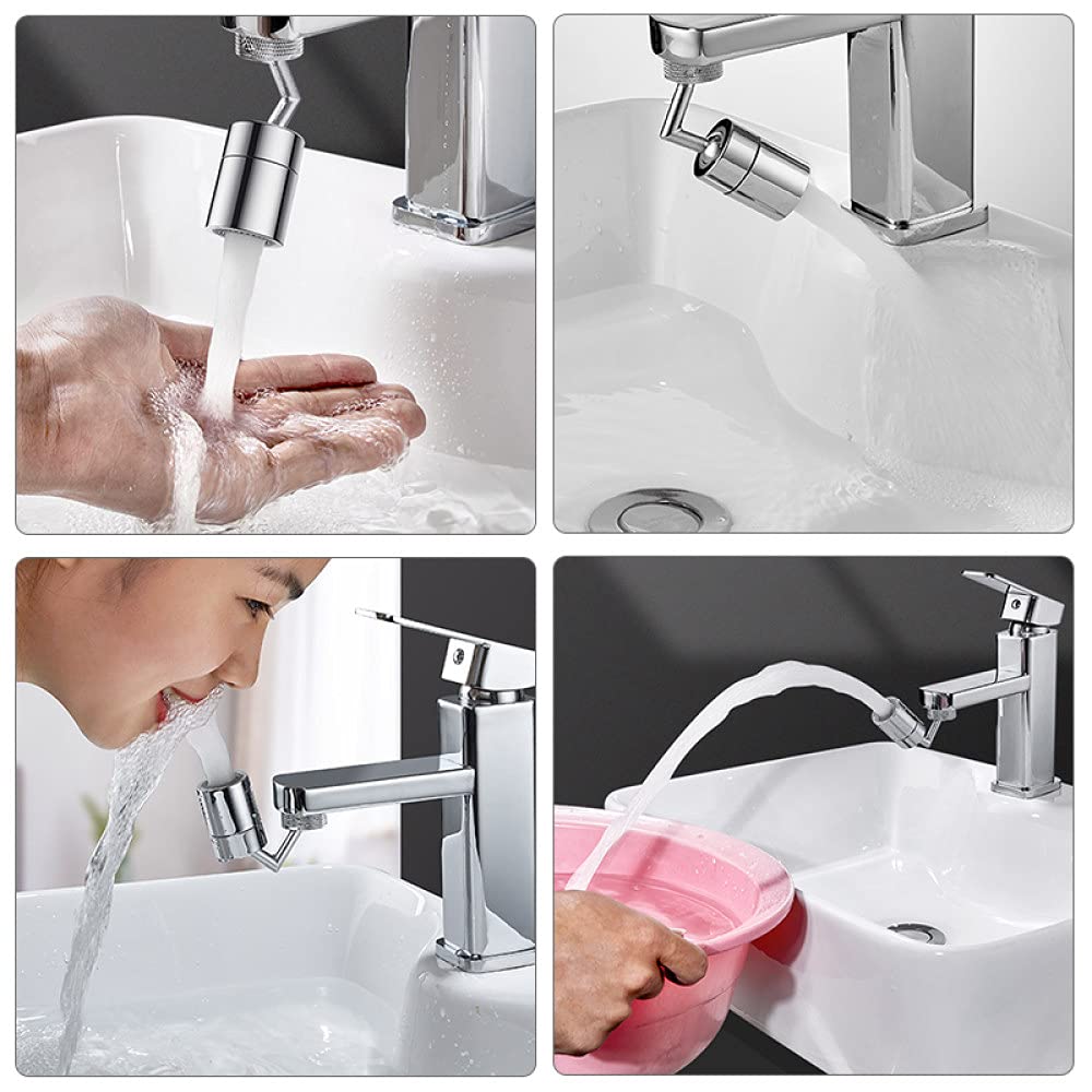 VVW&LIU Filtro antispruzzo Universale da 720 Gradi Rubinetto da Cucina Girevole a Risparmio idrico Anti spruzzatore Gorgogliatore d'Acqua Forniture da Cucina, Filtro antispruzzo
