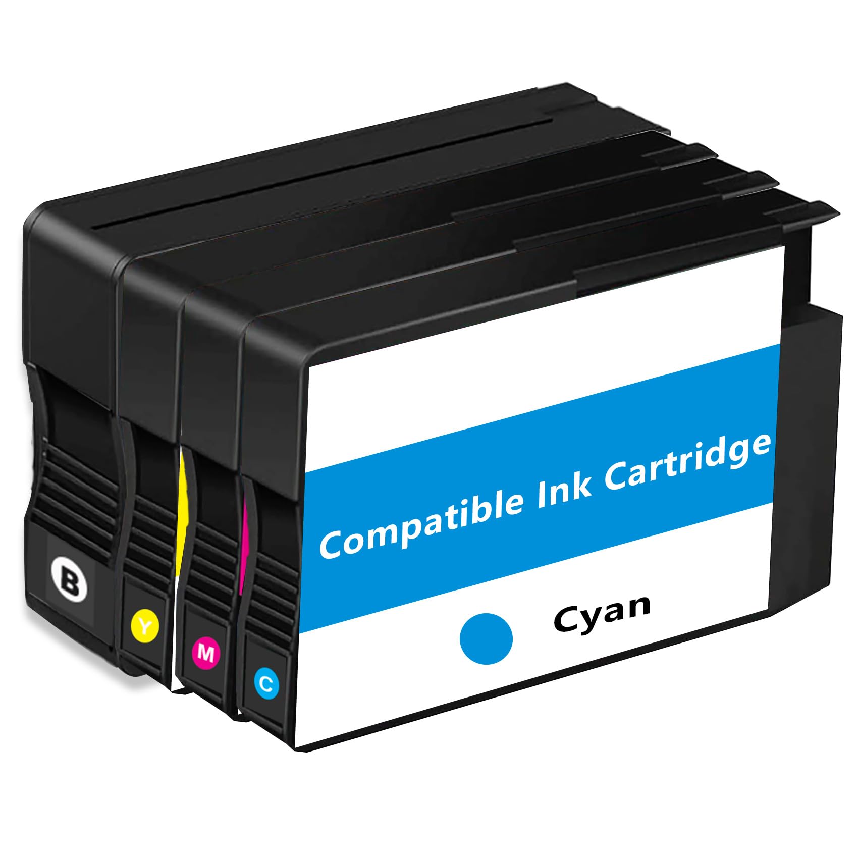 962XL Ink Cartridges Combo Pack Replacement for HP 962 XL 4 Pack Fit for 9015e 9010 9015 9025e 9020 9018e 9018 9025 9012e 9010e 9012 9020e 9019 Printers (Black Cyan Magenta Yellow HP962 HP962XL)