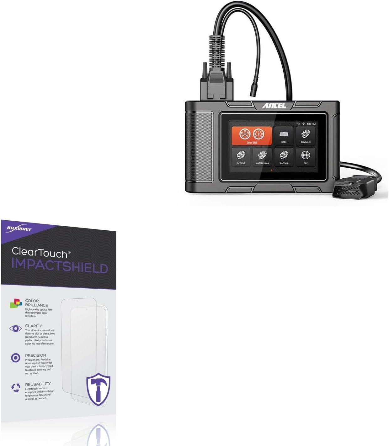 BoxWave Screen Protector Compatible with Ancel HD3400 (5 in) - ClearTouch ImpactShield (2-Pack), Impenetrable Screen Protector Flexible Film