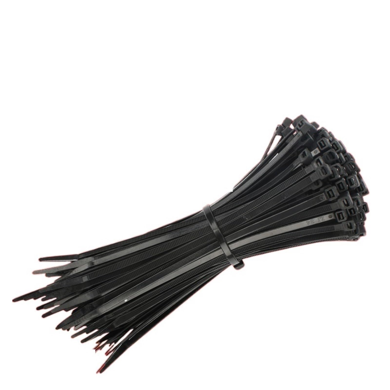 Udpoiuyt Black Nylon Cable Ties, Nylon Cable Ties Multiple Sizes 100 Pcs(3X100mm)