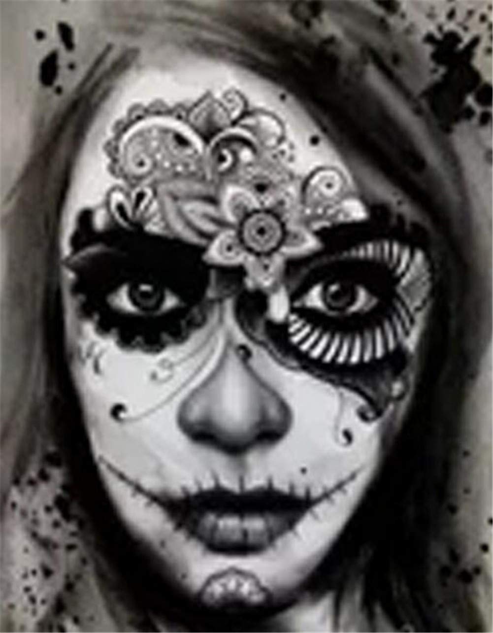 Diamond Painting Halloween femme broderie 5D strass carrés grand format 70x90cm
