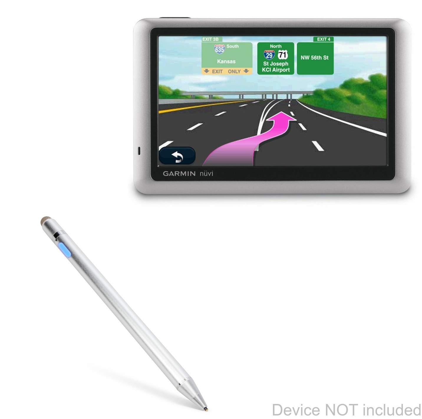 BoxWave AccuPoint Active Stylus in Metallic Silver