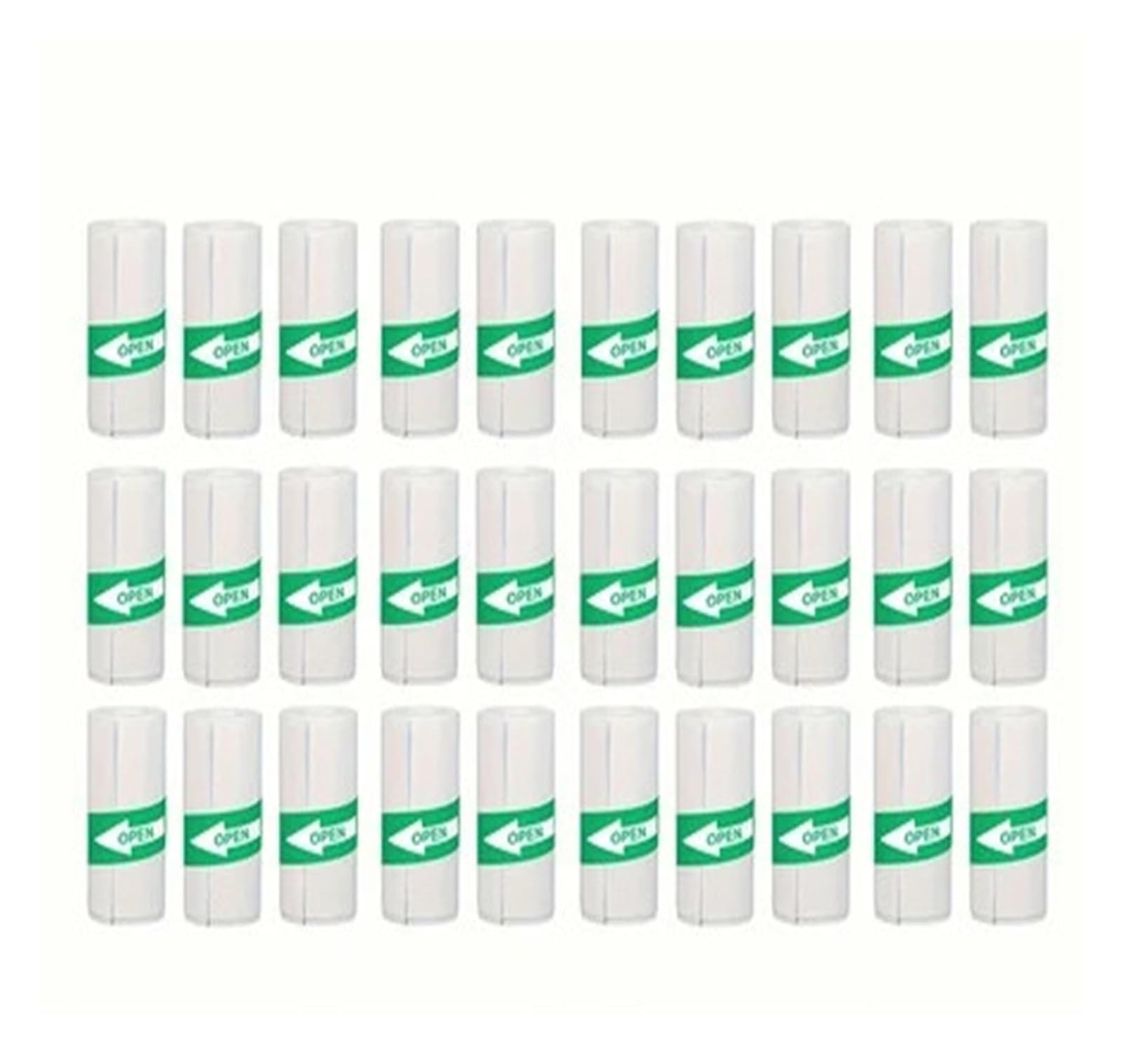 Rotoli di carta termica, Carta for Stampante Termica Bianca Autoadesiva 5-50 PZ(30PCS White Sticky)