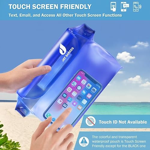 Miniatura 4 de Bolsa impermeable con correa de cintura (paquete de 3), accesorios de playa mejor manera de mantener su teléfono y objetos de valor seguros y secos