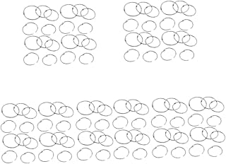 NOLITOY 500 Peças Anel Fichário Cruz Clipes De Papel Fichários De Escritório Mini Scrapbook Mini 3 Argolas Fichário Fichário De 1 Polegada Fichários De Metal Clipe De Livro Anel De Livro