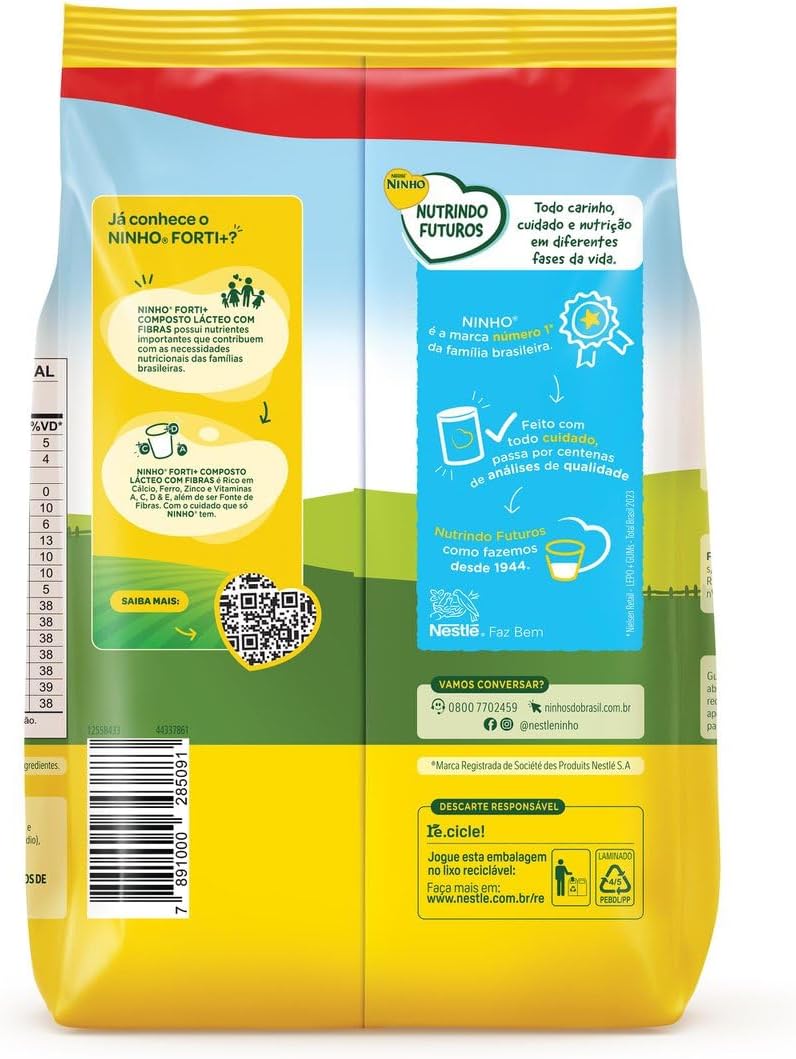 Composto Lácteo, Nestlé, Ninho Forti+, Pacote, 750g