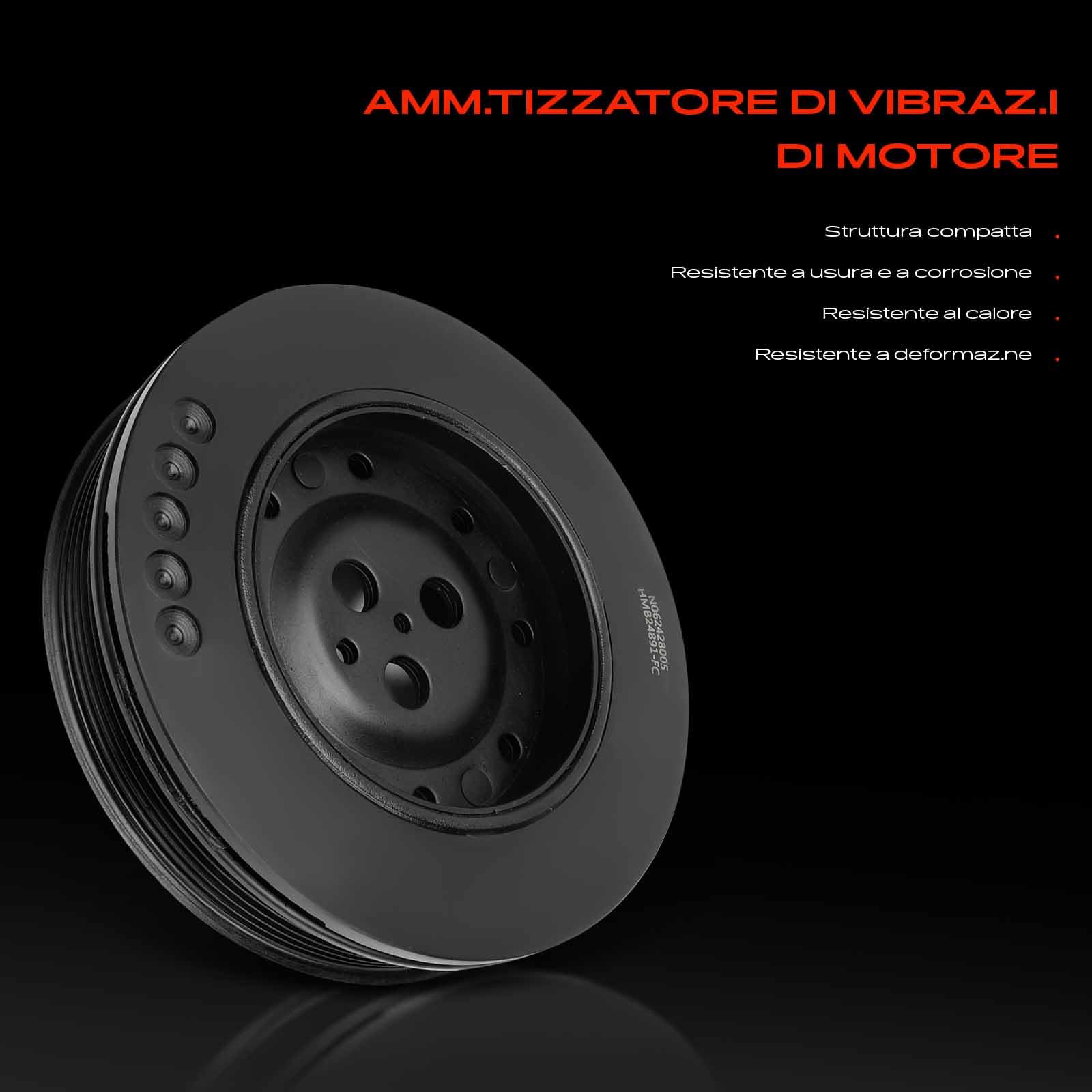 Frankberg Puleggia albero motore 1351731 | Compatibile con: Mondeo III Berlina B4Y, Mondeo III B5Y, Transit Box FA, X-Type Station Wagon X400