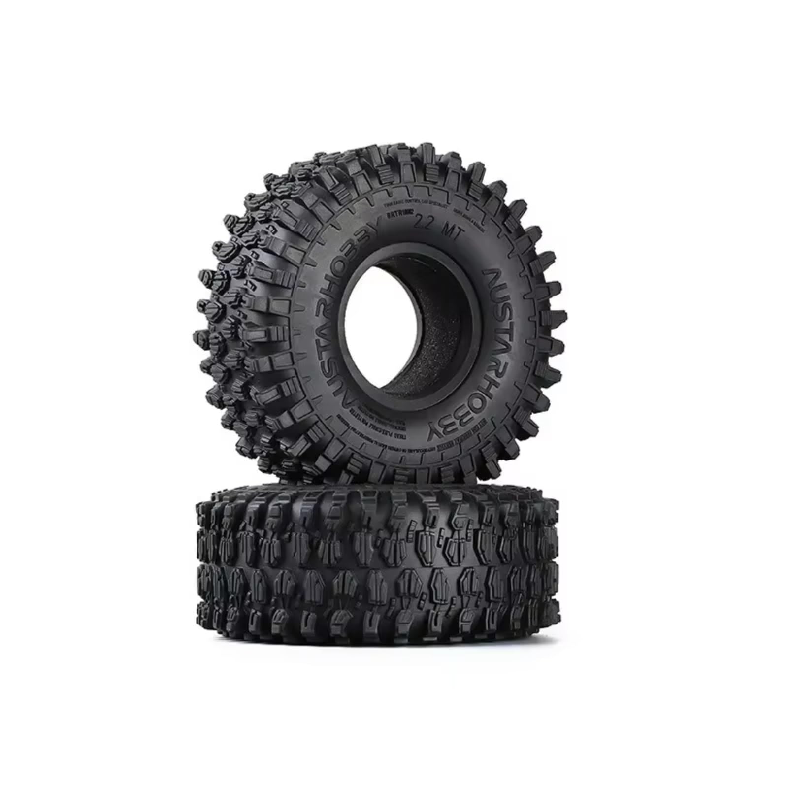 RC Pneumatici Ricambi Per Axial Per TRX6 KM5 1/8 4 Pezzi 130 Mm 2,2" In Gomma Ruote Fuoristrada Pneumatici RC Per Rock Crawler Accessori E Ricambi(Black)