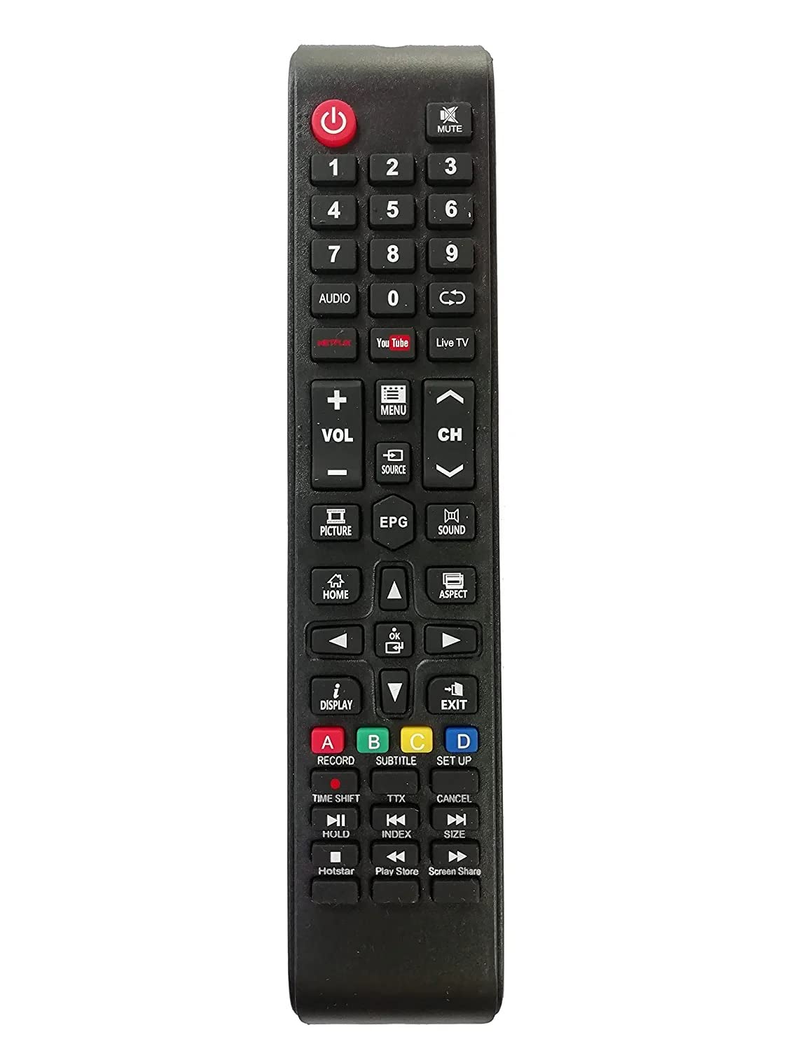 HDF Television Remote Control Compatible for Cemex, Treeview, Eairtec & Wisdom LCD LED Smart Universal TV Remote with Netflix & YouTube (Black, CEMEX NET You) (B0BQJK2K64) Amazon Price History, Amazon Price Tracker