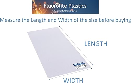 Miniatura 9 de Panel de iluminación prismático acrílico transparente  22.5 x 22.5 pulgadas  Panel de techo de 0.100 pulgadas de grosor  Cubiertas de luz