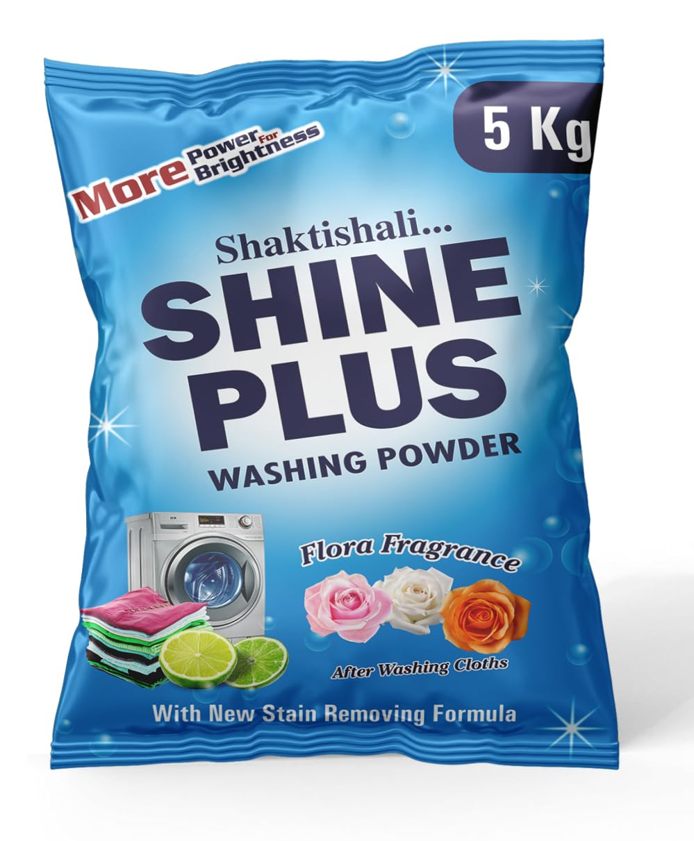 Shaktishali Shine Plus Extra Power Detergent Washing Powder 5 kg | Dissolves Easily & Removes Tough Stains | Suitable For All Washing Machines & Bucket Wash (B0CY2VVS7C) Amazon Price History, Amazon Price Tracker