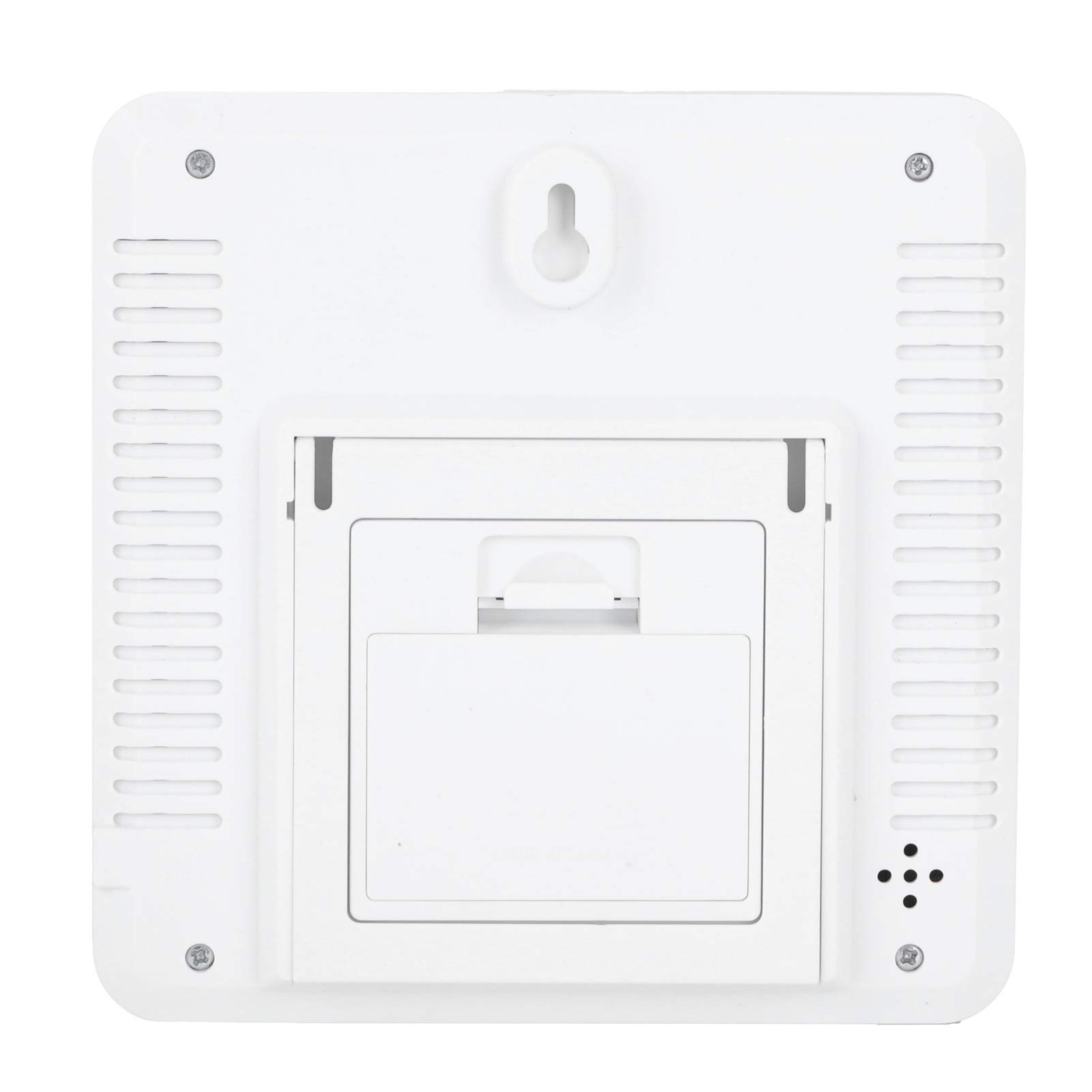 Digital Color Screen Temperature and Humidity Meter Indoor Thermometer Hygrometer Clock (White)