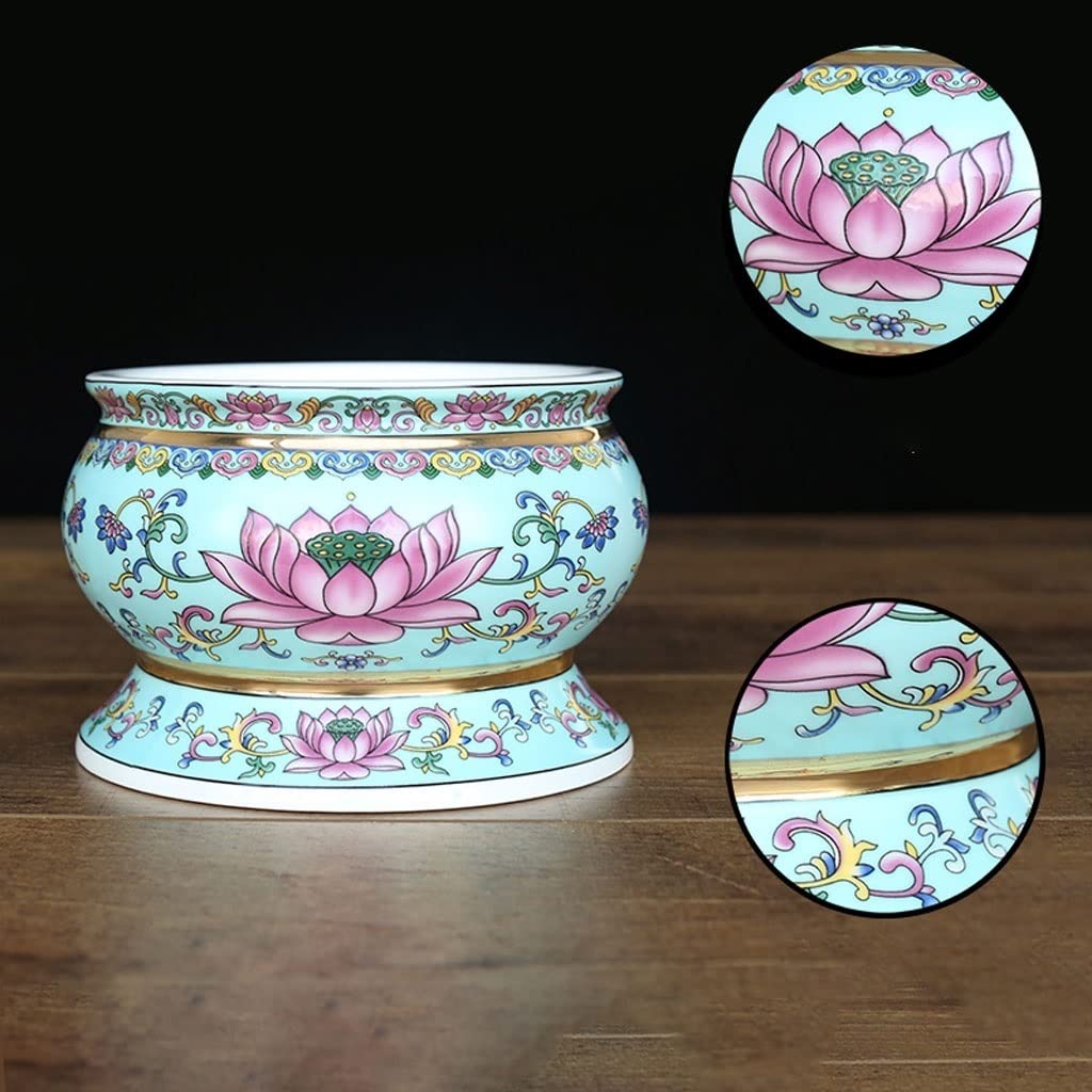 Uchwyt na kadzidło w kształcie stożka, Ceramiczny palnik na kadzidło z lotosu, wiele rozmiarów