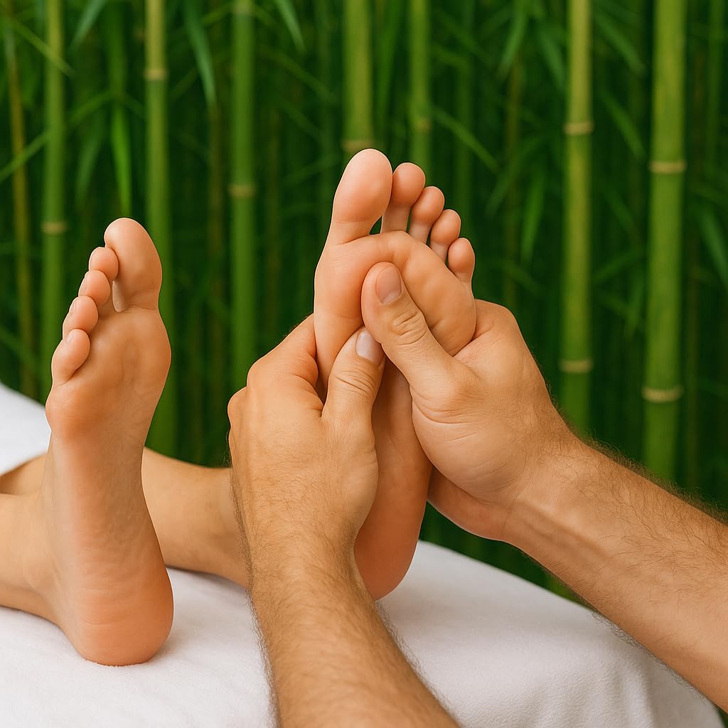 Planche Bois Carte du Pied Massage Réflexologie/Acupression