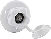 Vista 11 de RecPro Entrada de agua para RV Brida de plástico con válvula de retención Autocaravana Remolque Marina (Negro) Fabricado en EE. UU