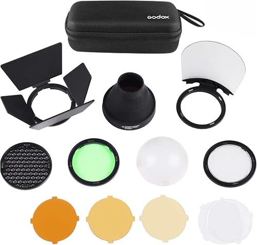 Godox AK-R1 Round Flash Head Accessories Kit for Godox V1 Speedlight and H200R Round Flash Head to AD200 AD200pro Pocket Flash