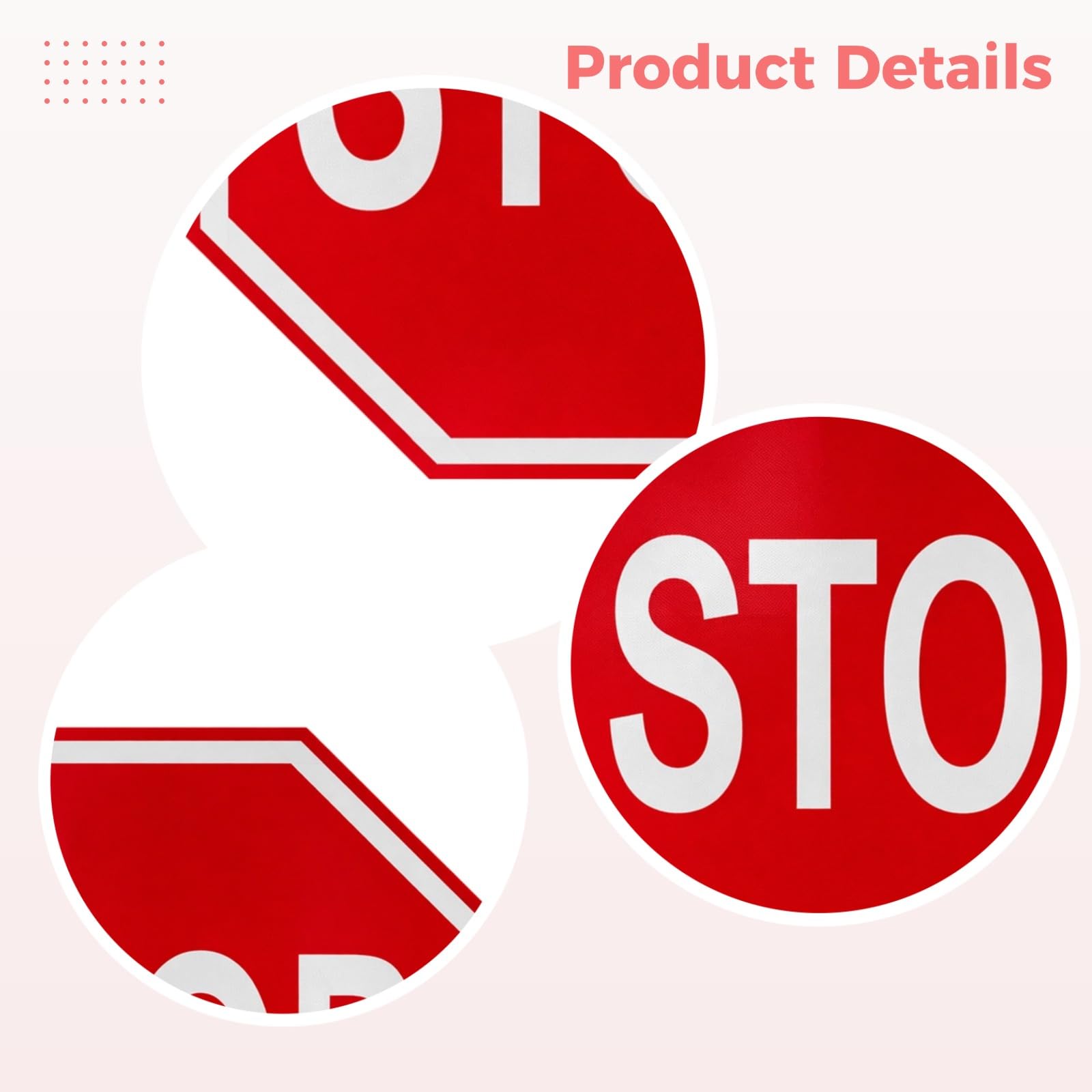 Señal de alto octogonal, 30 x 30 cm, placa reflectante de aluminio para tráfico por carretera, indicador rojo y blanco altamente visible para propiedad privada, zonas industriales, entradas y