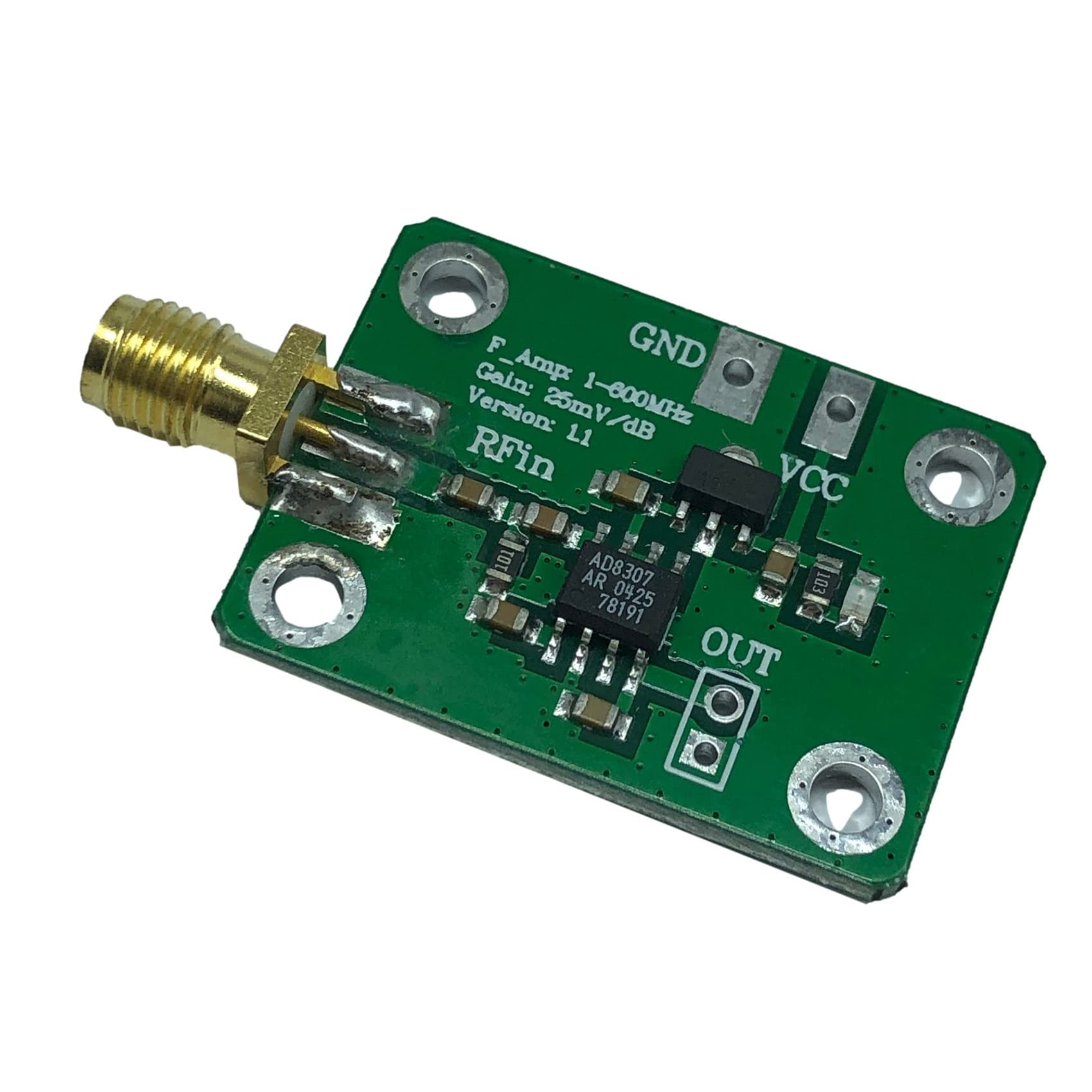 AD8307 HF-Leistungsmesser Logarithmischer Detektor Leistungserkennung 1-600 MHz HF-Detektor-Leistungsmesser